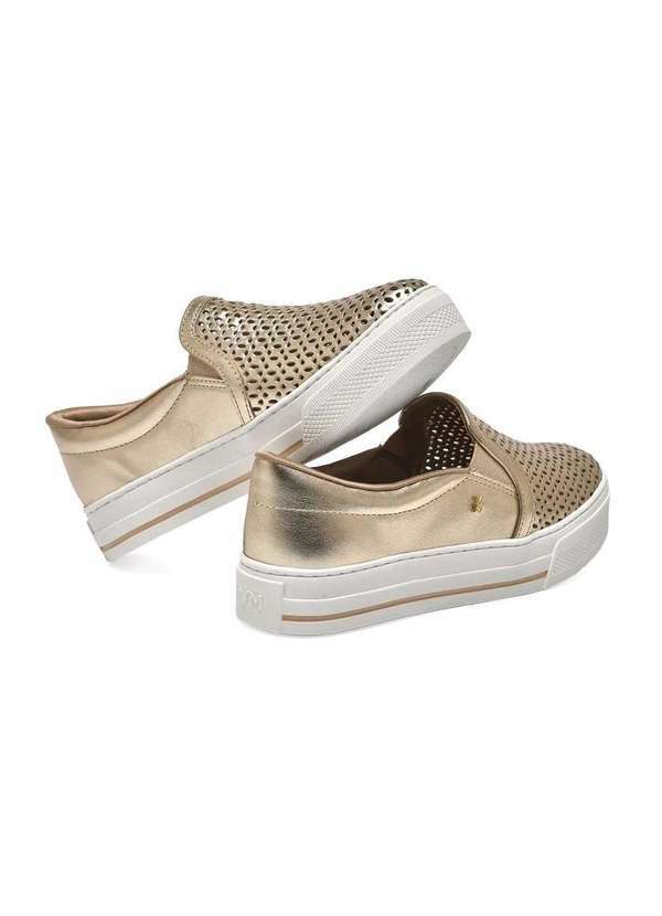 Via Marte - Tênis Feminino Via Marte Casual Dourado Dourado 3