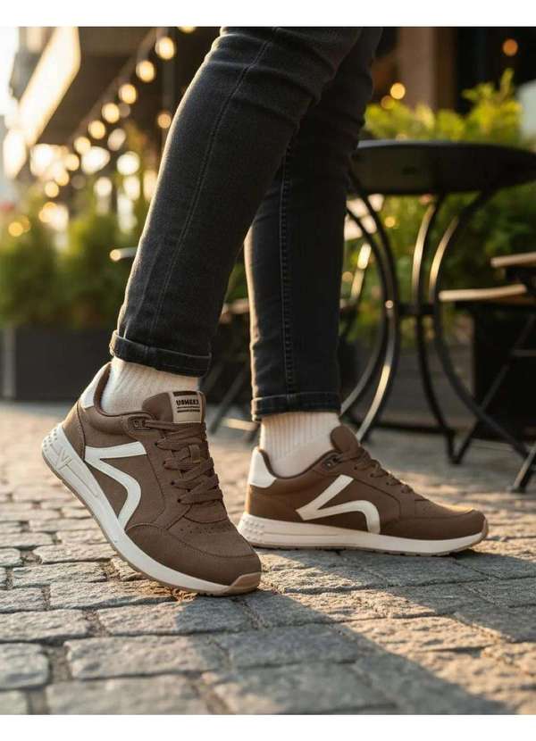 Via Marte - Tênis Feminino Via Marte Casual Marrom Marrom 2