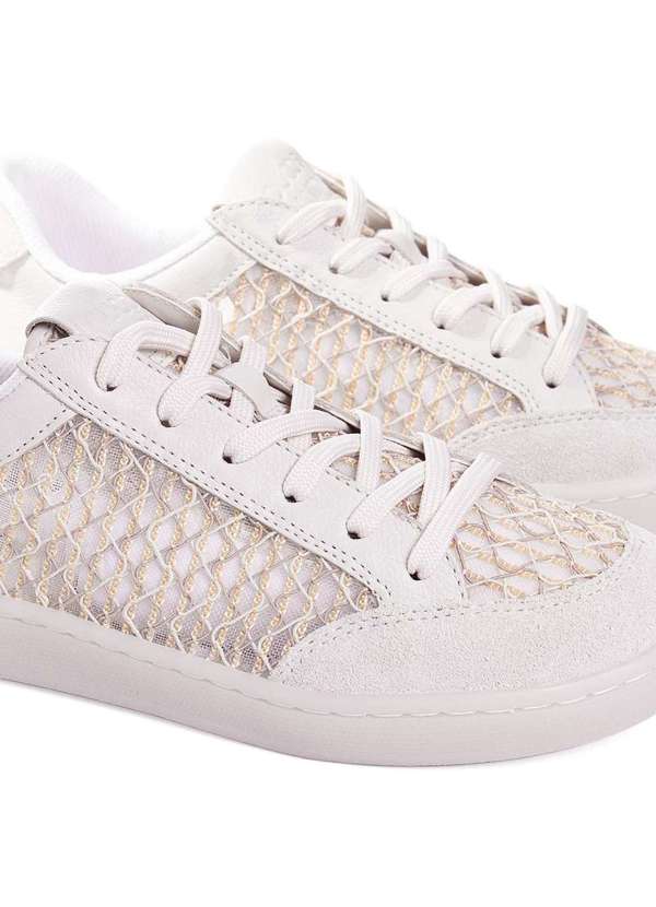 Loucos e Santos - Tênis Loucos e Santos Trançado Couro Off White Bege 4