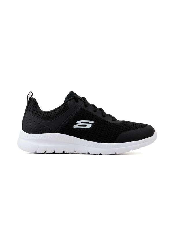 Tênis Skechers Bountiful Memory Foam 896248 Preto/Branco Preto
