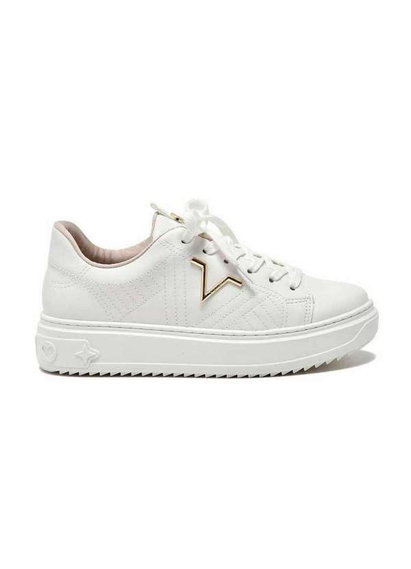 Via Marte - Tênis Via Marte Casual 055-003-01 Branco Branco