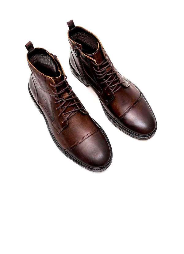 Democrata - Bota Democrata Astro Garage 301105 Couro Tabaco Marrom 2