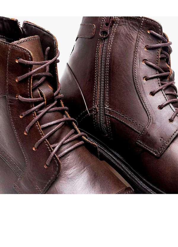 Democrata - Bota Democrata Astro Garage 301105 Couro Tabaco Marrom 3