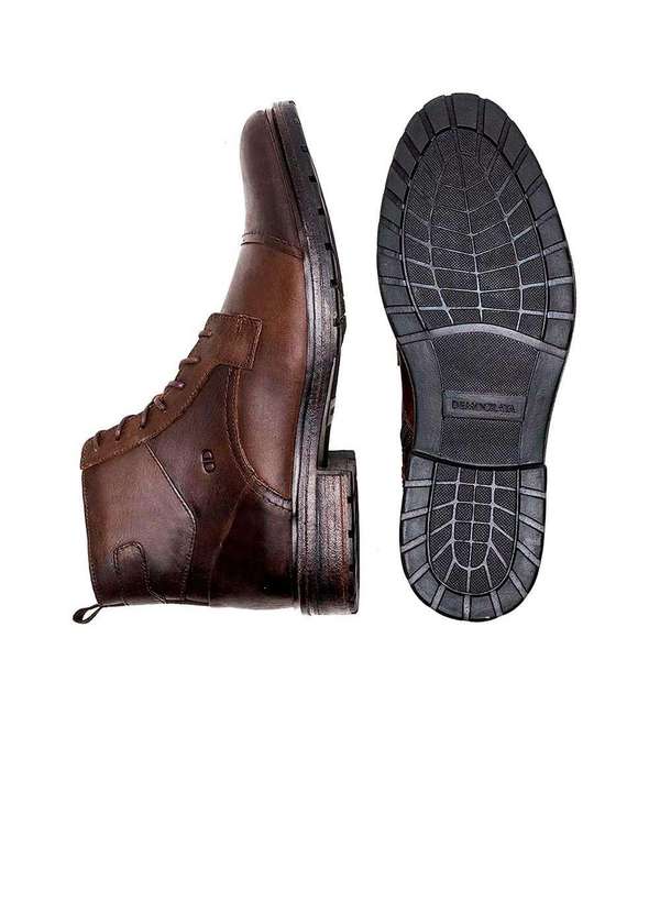 Democrata - Bota Democrata Astro Garage 301105 Couro Tabaco Marrom 4