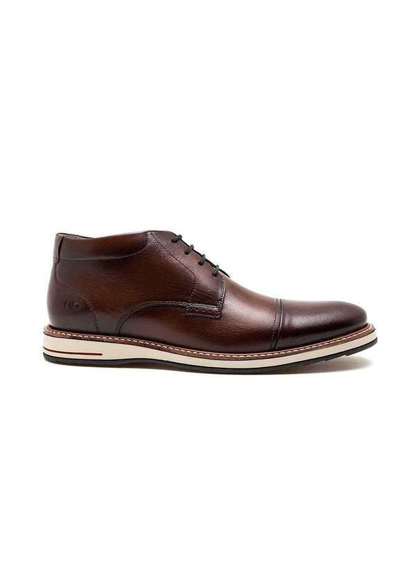 Democrata - Bota Democrata Metropolitan Oliver 273201 Couro Mogno Marrom