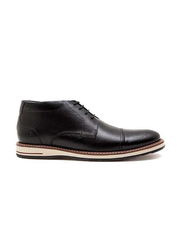 Democrata - Bota Democrata Metropolitan Oliver 273201 Couro Preto Preto