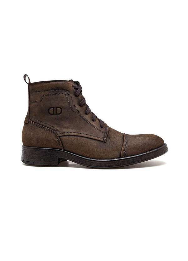 Democrata - Bota Masculina Democrata Garage Dust Couro Tabaco Marrom