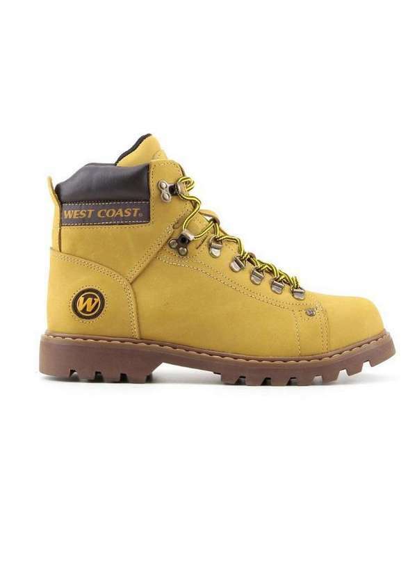 West Coast - Bota West Coast Worker Classic Couro 311001 Amarelo Amarelo