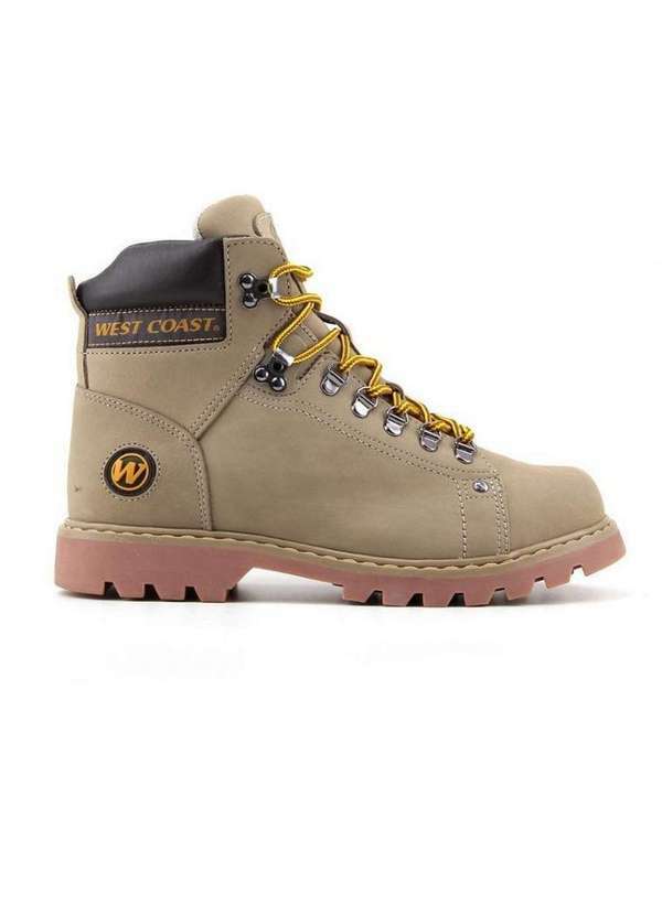 West Coast - Bota West Coast Worker Classic Couro 311001 Caqui Bege