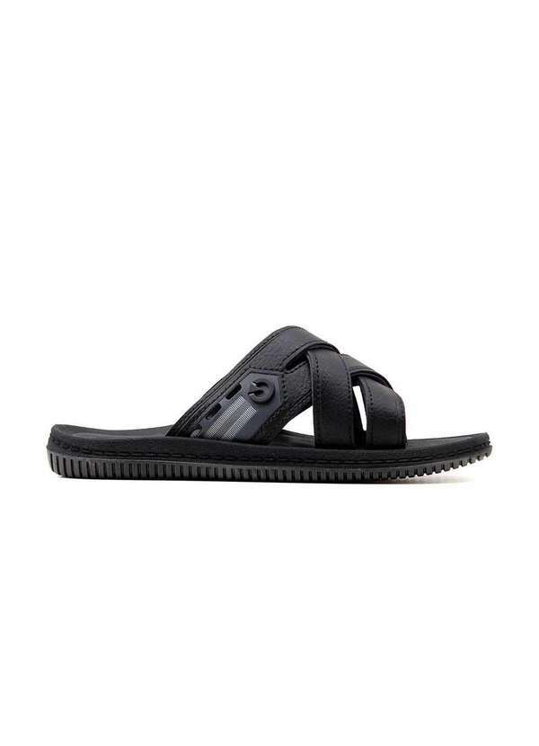 Cartago - Chinelo Slide Cartago Fiji Essen 12317 Preto Preto