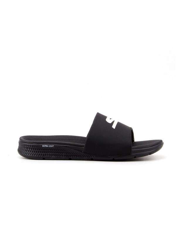 Skechers - Chinelo Slide Skechers Goga Mat 229030 Preto Preto