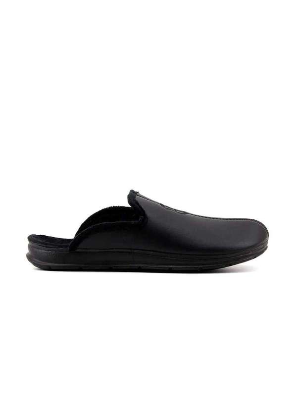 Pegada - Pantufa Masculina Pegada 166001 Preto Preto