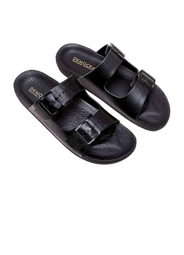 Democrata - Sandália Democrata Easy Weekend Couro Preto Preto 3