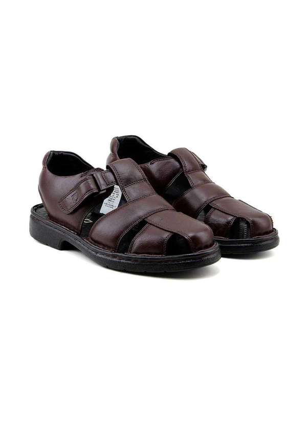 Pipper - Sandália Masculina Pipper Couro Capuccino Marrom 3