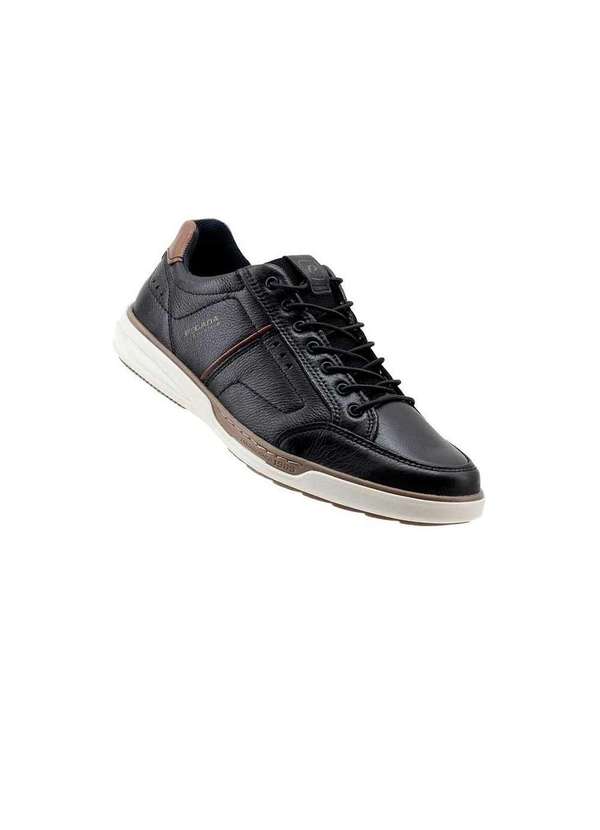 Pegada - Sapatênis Pegada Amortech 111102 Couro Preto Preto 2
