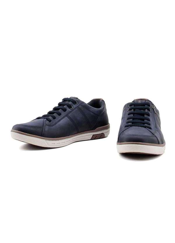 Pegada - Sapatênis Pegada Casual Wear 119313 Couro Azul Azul 4