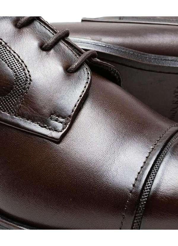 Democrata - Sapato Democrata Madison Hi-Soft 32 Couro Tabaco Marrom 3