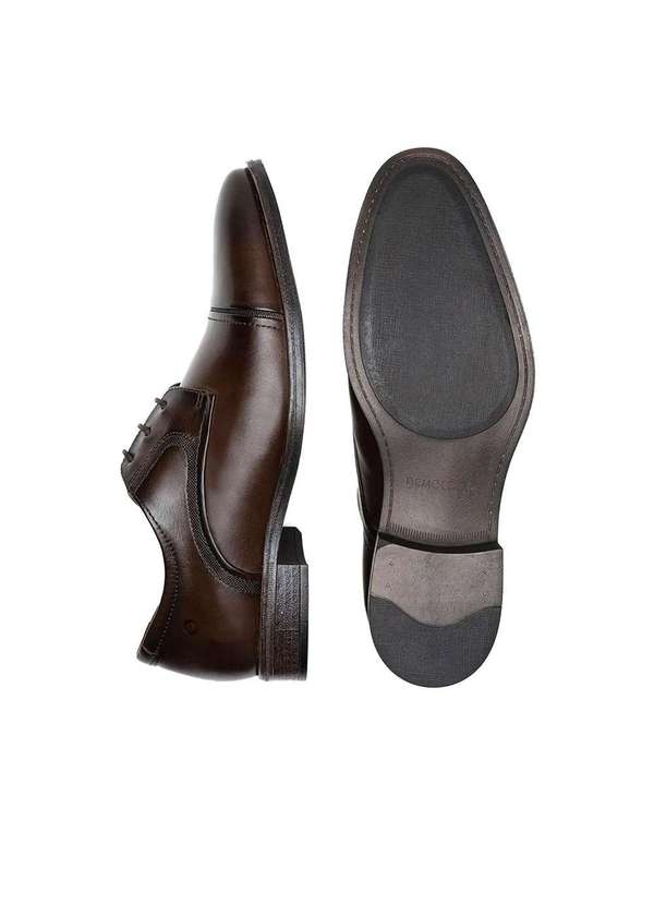 Democrata - Sapato Democrata Madison Hi-Soft 32 Couro Tabaco Marrom 4