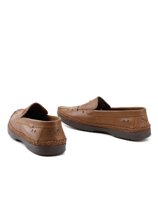 Freeway - Mocassim Freeway Logan X2 Couro Havana Marrom 4