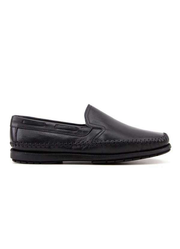 Mocassim Jovaceli Confort Sola Gel 4002 Preto Preto - Pixole