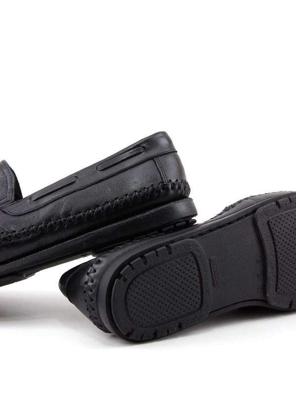 Mocassim Jovaceli Confort Sola Gel 4002 Preto Preto - Pixole
