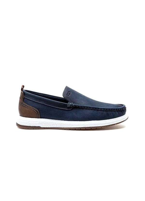 Democrata - Mocassim Masculino Democrata Flop Pulse Marinho Azul