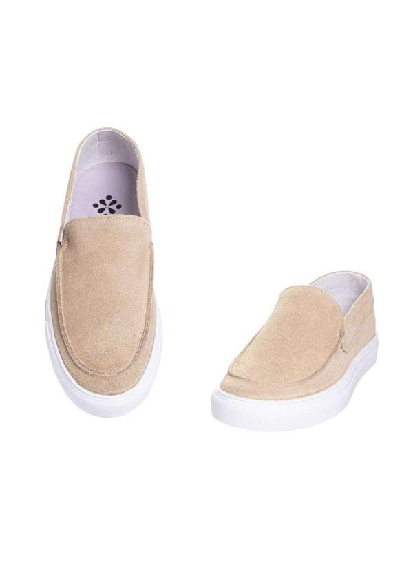 Pixolé - Mocassim Masculino Pixolé Casual Couro Areia Bege 4