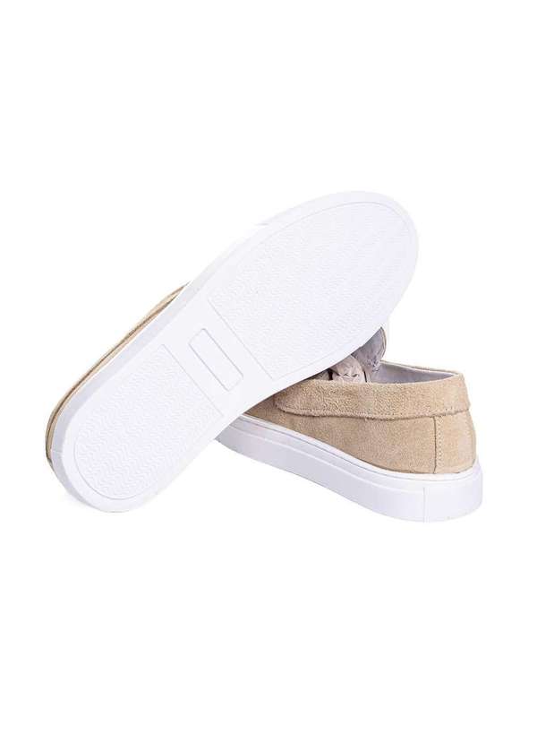 Pixolé - Mocassim Masculino Pixolé Casual Couro Areia Bege 5