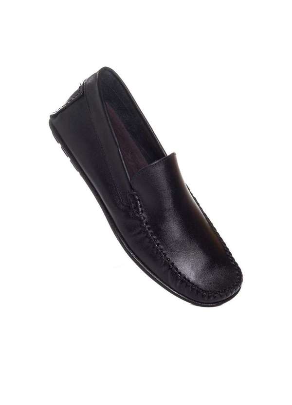 Pixolé - Mocassim Masculino Pixolé Couro Preto Preto 2