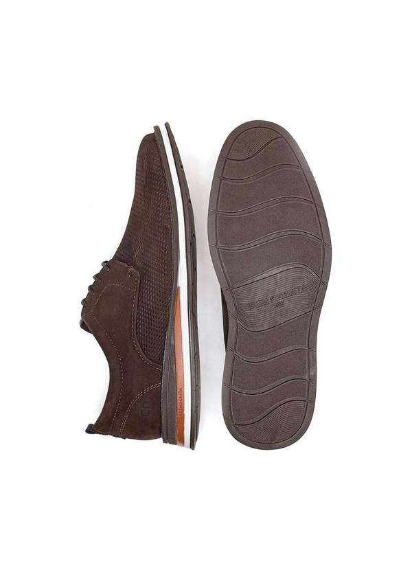 Democrata - Sapato Masculino Democrata Metropolitan Couro Cafe Marrom 2
