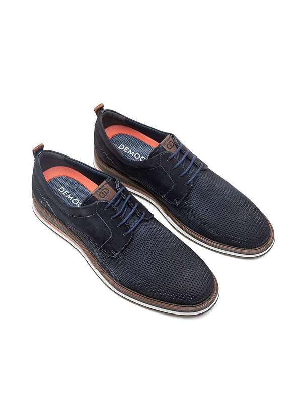 Democrata - Sapato Masculino Democrata Metropolitan Couro Navy Azul 4