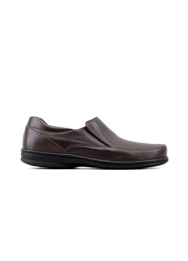 Opananken - Sapato Masculino Opananken Diabetics 38546 Couro Café Marrom