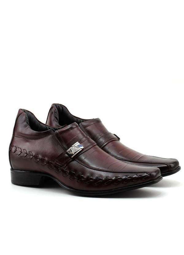 Rafarillo - Sapato Masculino Rafarillo Palmilha Alta Mogno Marrom