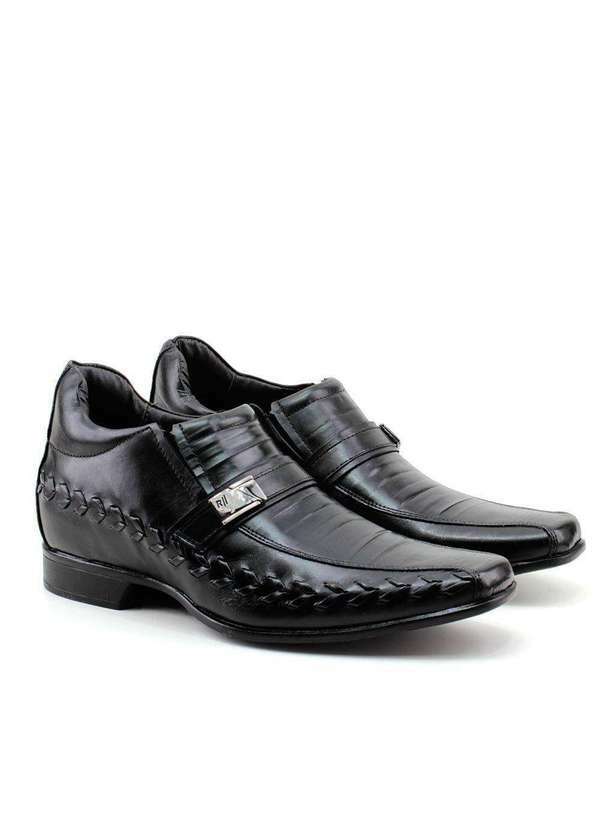 Rafarillo - Sapato Masculino Rafarillo Palmilha Alta Preto Preto