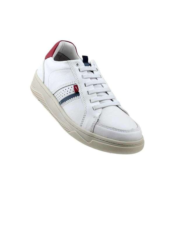 Ferracini - Tênis Casual Ferracini 7486-683 Couro Branco Branco 2