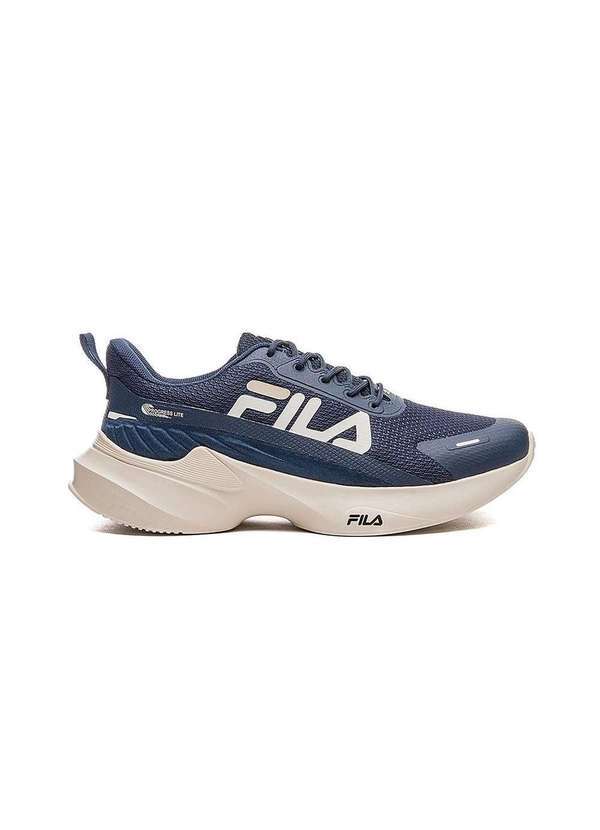 Fila - Tênis Esportivo Masculino Fila Progress Marinho Azul