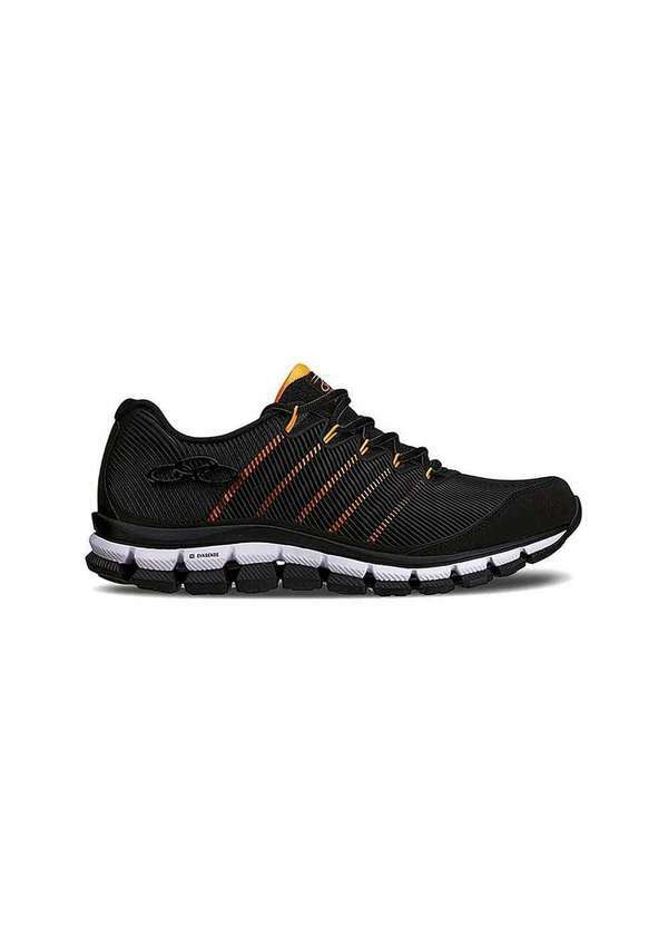 Olympikus - Tênis Esportivo Olympikus Dynamic Masculino Preto/Laranja Preto
