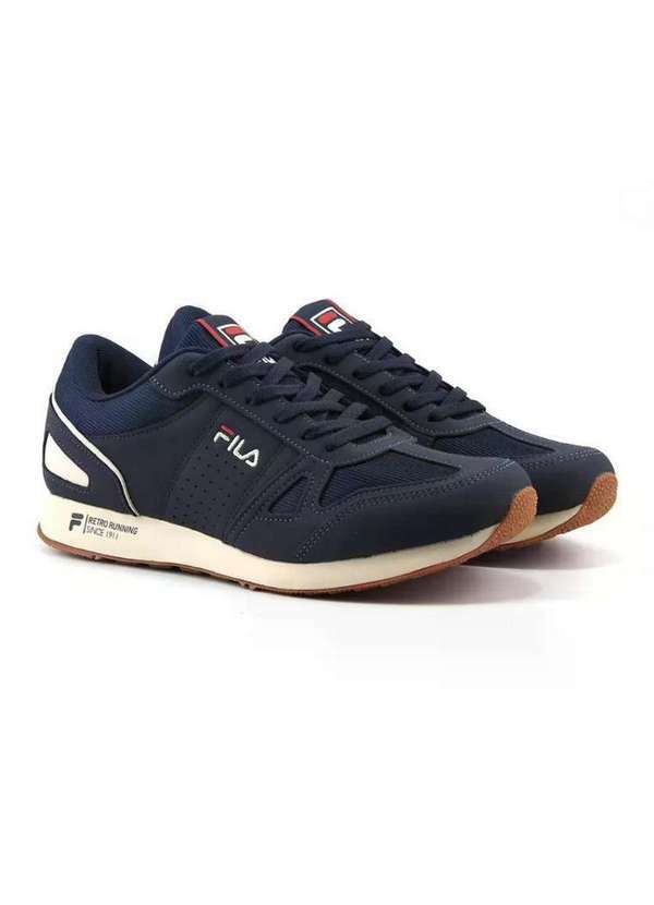 Fila - Tênis Fila Classic Runner Sl Masculino Marinho/Bege Marinho