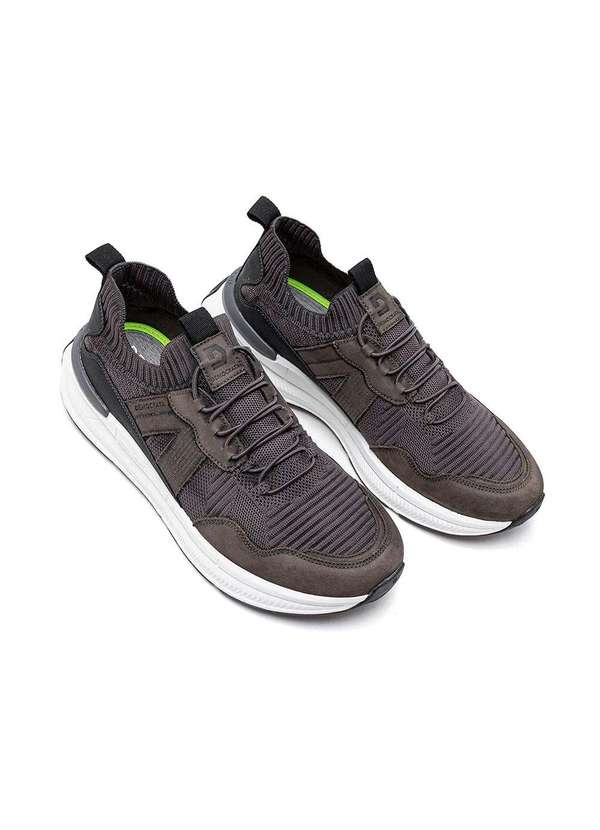 Democrata - Tênis Masculino Democrata Brad Ultra Light Smoke Cinza 2