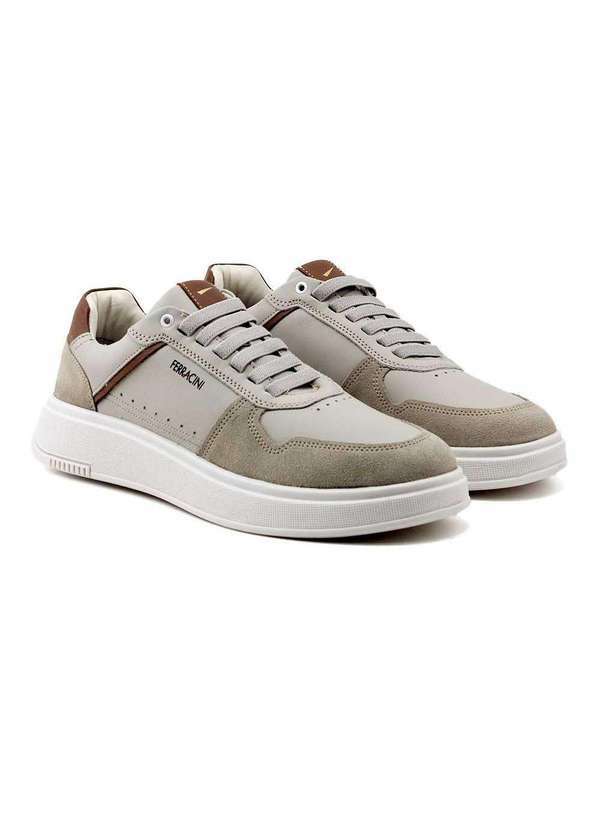 Ferracini - Tênis Masculino Ferracini Marvin 9316-678 Couro Cinza Cinza 3