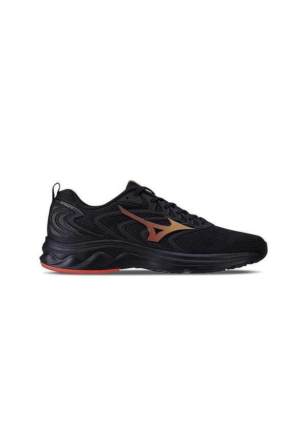 Mizuno - Tênis Masculino Mizuno Running Space 4 Preto/Laranja Preto
