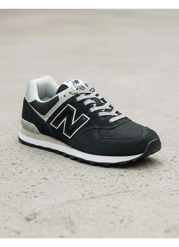 New Balance - Tênis Masculino New Balance 574 Preto Preto 10
