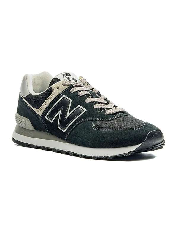 New Balance - Tênis Masculino New Balance 574 Preto Preto 2