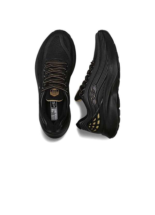 Olympikus - Tênis Masculino Olympikus Fluir Preto/Chumbo Preto 4