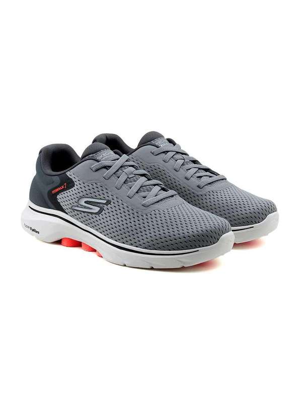 Skechers - Tênis Masculino Skechers Go Walk 7 Cinza Cinza 2