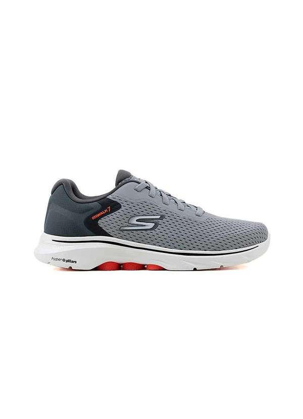 Skechers - Tênis Masculino Skechers Go Walk 7 Cinza Cinza 5