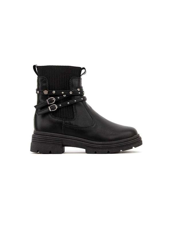 Pink Cats - Bota Cano Curto Pink Cats Tratorada Preto Preto