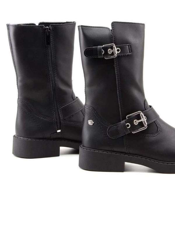 Dakota - Bota Pink Cats Cano Médio V4372 Preto Preto 4