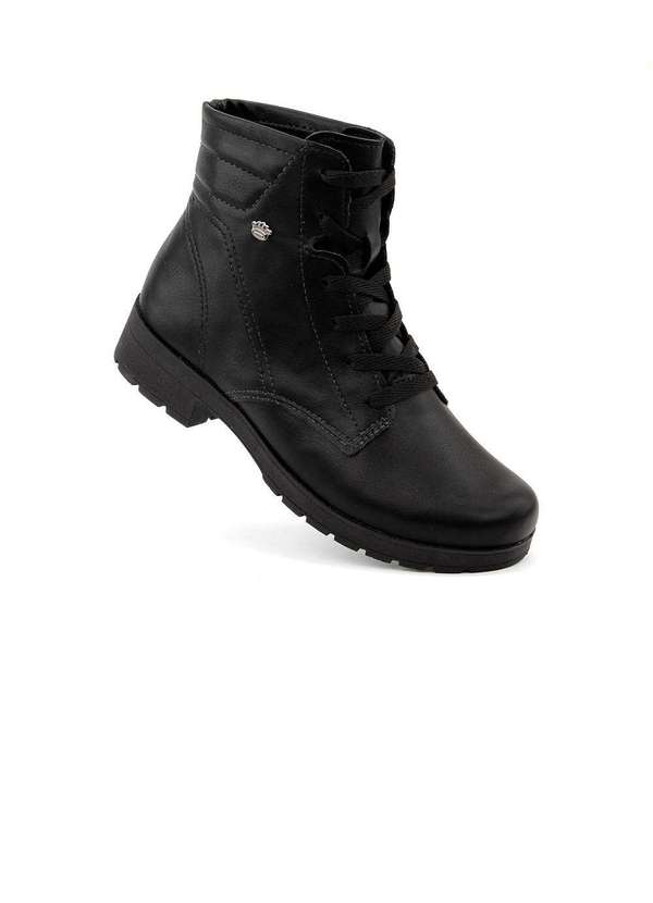 Pink Cats - Coturno Infantil Pink Cats Salto Baixo Preto Preto 2