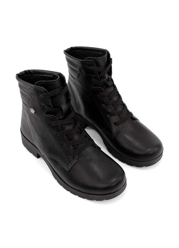 Pink Cats - Coturno Infantil Pink Cats Salto Baixo Preto Preto 4